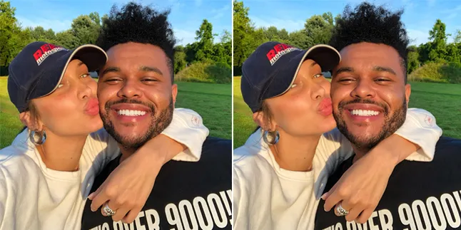 Makan Siang Romantis, Bella Hadid & The Weeknd Ciuman di Depan Umum