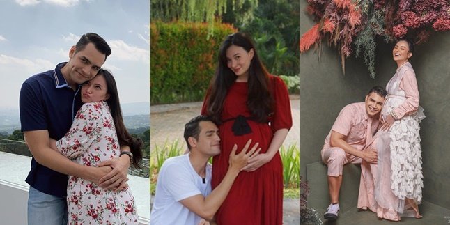 Looking Forward to the First Child, Here are 7 Warm Portraits of Asmirandah with Jonas Rivanno at 7 Months Pregnant