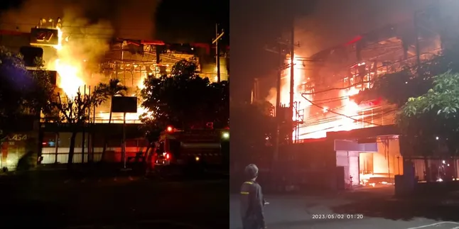 Malang Plaza Terbakar Dini Hari, Ratusan Kios Hangus Terbakar