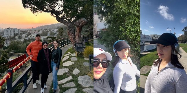 Still in America, The Fun of Nikita Willy and her Mother Morning Jogging - The Comfortable Atmosphere Around Their Residence