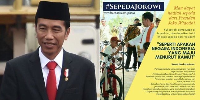 Mau Dapat Sepeda Dari Presiden Jokowi? Begini Caranya!