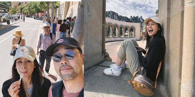 Maudy Ayunda Vacations with Jesse Choi's Parents in Barcelona