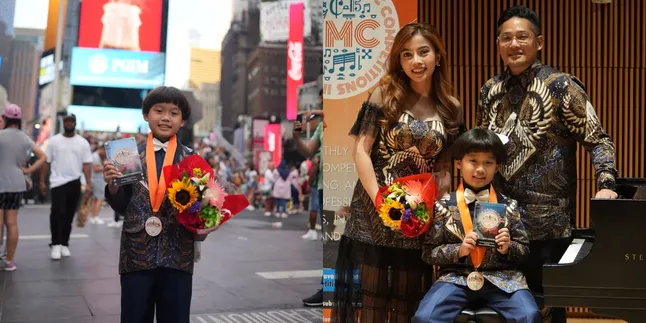 Membanggakan, Ken Ademaro Anak Angela Prisa dan Diego Dimas Juara Lomba Piano Internasional di New York