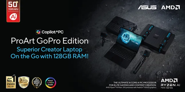 Mengapa RAM 128GB dan OLED 3K Membuat ProArt GoPro Jadi Pilihan Utama Sebagai Laptop untuk Video Editor? Ini Ulasannya