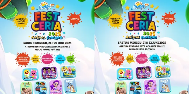 MentariTV Fest Ceria 2025 Akan Hadir Kembali, Kali ini Lewat Tema "Animal Funland"