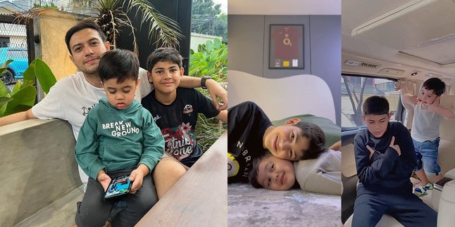 Although Different Mothers, Here are 7 Pictures of Arsen, Rifky Balweel's Son, Showing Affection to His Step Brother - Both Good Looking