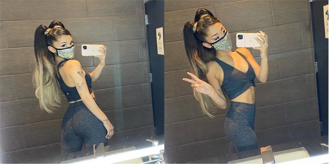 Meski Sembunyikan Separuh Wajah di Cover Single 'Positions', Ariana Grande Tetap Seksi!