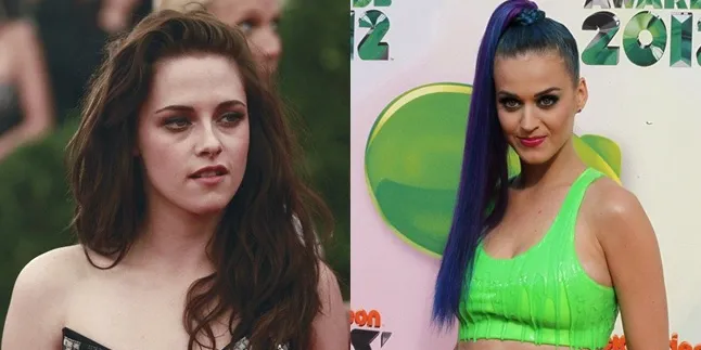 Mesranya... Kristen Stewart Duduk di Pangkuan Katy Perry