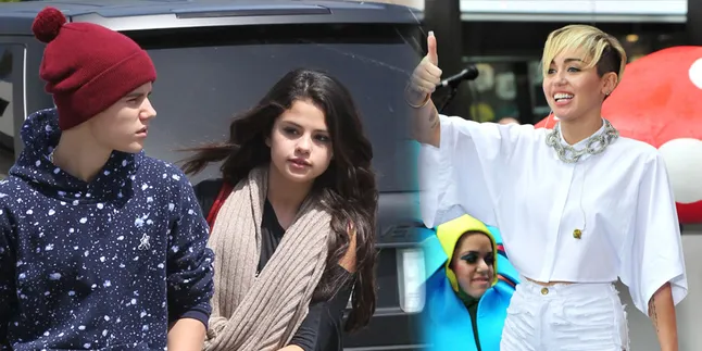Miley Cyrus Ingin Selena Gomez dan Justin Bieber Balikan
