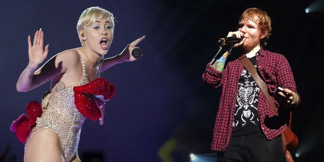 Miley Cyrus Umpat Ed Sheeran di MTV VMA Karena Dendam?