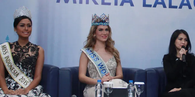 Mireia Lalaguna Beri Motivasi Pada Finalis Miss Indonesia 2016
