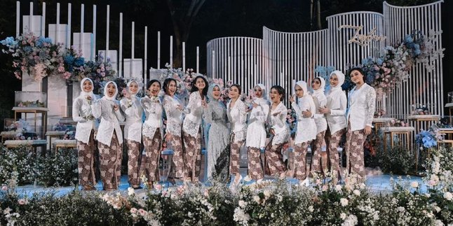 Bridesmaid Dress Model ala Indonesian Artists, Mahalini and Rizky Febian's Wedding Entourage Looks Like in a Fairy Tale Land