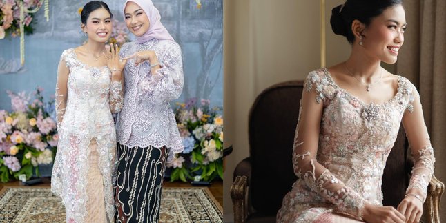 The Kebaya Model Worn by Namira Adjani, the Eldest Daughter of Alya Rohali, During Her Engagement, Beautiful and Calm