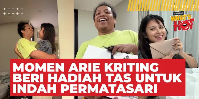 The Moment Arie Kriting Gave a Bag as a Gift to Indah Permatasari, a True Testament of Love for His Wife