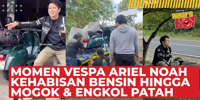 Ariel NOAH Pushes Vespa Out of Gas - Breaks Down Due to Broken Starter Kick