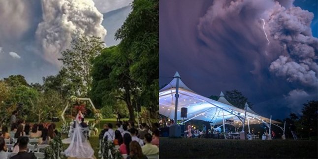 Happy and Thrilling Moment, This Couple Gets Married During Volcanic Eruption