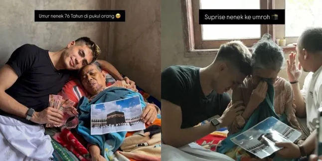 Touching Moment Aisar Khaled Helps Grandma Asyah, a Victim of Assault, Gives Money and Umrah