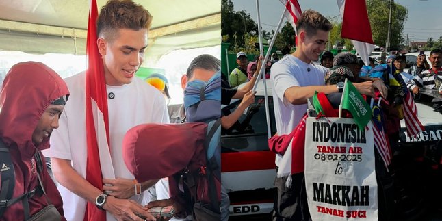 Touching Moment Aisar Khaled Meets Indonesian Pilgrims Walking to Umrah, Provides Direct Assistance