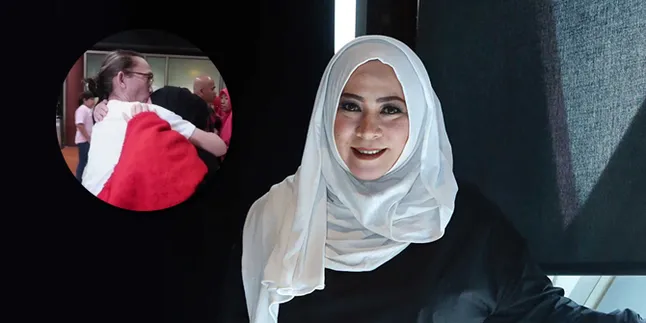 Momen Haru Keberangkatan Melly Goeslaw ke Palestina, Nangis di Pelukan Suami