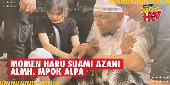 Emotional Moment When Azani's Husband Mpok Alpa From Above the Grave, Rina Nose Also Cried