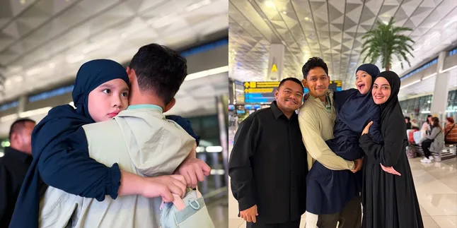 Momen Ibnu Jamil Antar Ririn Ekawati dan Putri Bungsunya Berangkat Umrah, Sang Anak Salah Bawa Catatan Doa