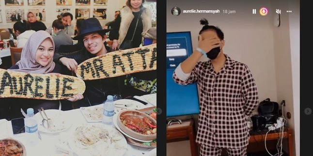 8 Fun Moments of Aurel Hermansyah's Quarantine, Atta Halilintar's Hair Style Tied Up Makes His Wife Laugh