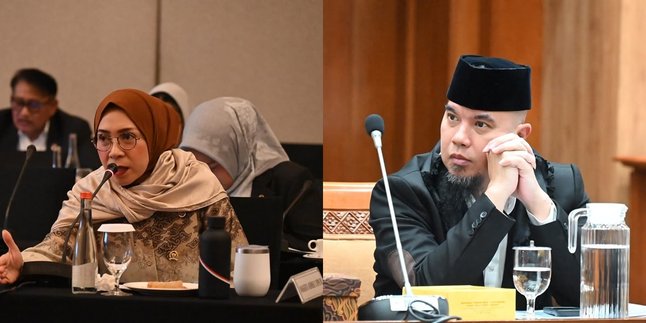 Moment of Melly Goeslaw and Ahmad Dhani Singing During the DPR RI Commission X Meeting, Draws Attention