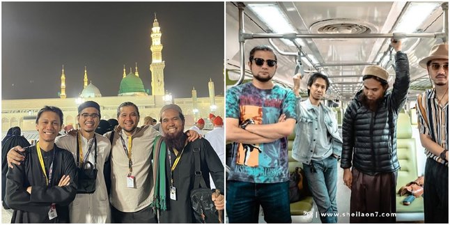 Sakti's Moment Umrah with Sheila On 7, Reunited in Madinah After 18 Years