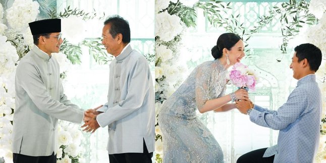 Moment Sandiaga Uno Attends His Niece Athina's Engagement Ceremony with Rio Haryanto