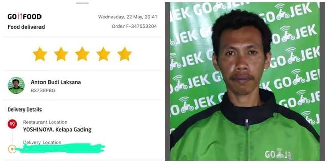 Motor Dicuri, Driver Ojek Online Ini Tetap Antarkan Pesanan Pelanggannya Sampai Rumah