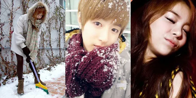 Musim Dingin di Korea, 10 Bintang Ini Bermain Dengan Salju!