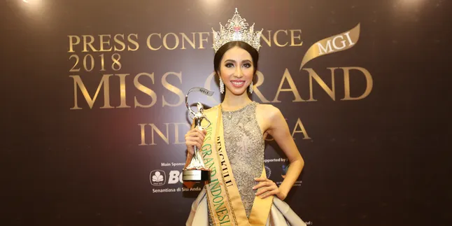 Nadia Purwoko Wakil Bengkulu Dinobatkan Sebagai Miss Grand Indonesia 2018