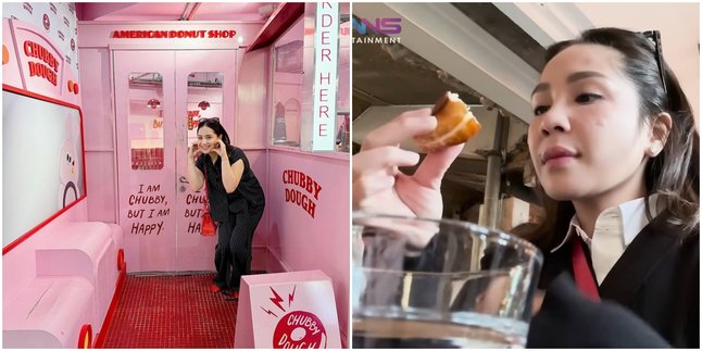 Nagita Slavina Criticized for Eating Bagels in Korea, Accused of Not Being Halal