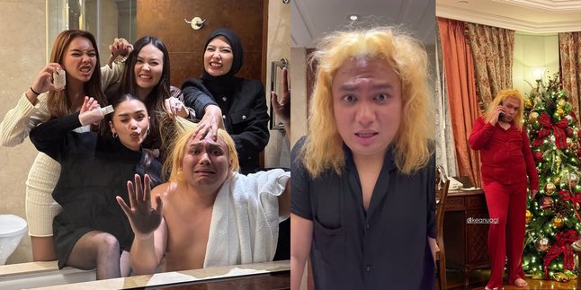 Laughing, Keanu Agl's Story of Dyeing Hair Abroad, Still in the Bleaching Process, Salon Closed - Frustrating