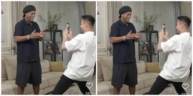 Not Just Good at Samba Dancing, Funny Portraits of Ronaldinho Who is Good at Dancing Shopee with Raffi Ahmad