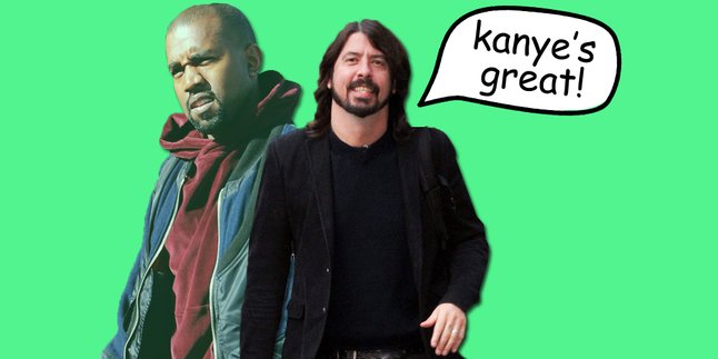 Nggak Kenal Dekat, Dave Grohl Asal Puji Kanye West?