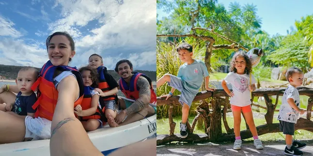 Nikah Muda - Usia 23 Tahun Punya 3 Anak, Ini 7 Potret Buah Hati Dahlia Poland dan Fandy Christian yang Umurnya Berdekatan