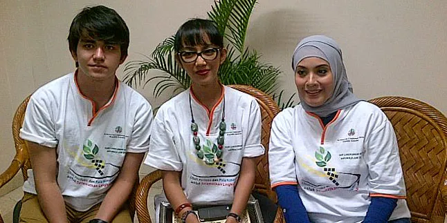 Nina Tamam, Elma Theana, Christ Lauren Jadi Duta Lingkungan Hidup