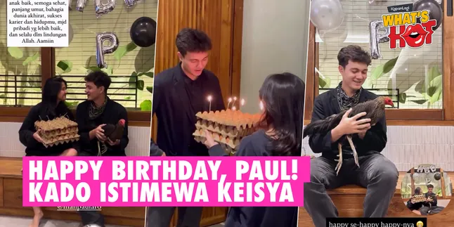 Nyoman Paul Birthday, Keisya Levronka Brings an Unusual Birthday Cake - Chicken Bonus!
