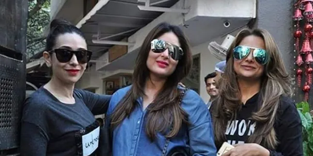 Pakai Baju Nggak Fashionable, Kareena - Karisma Pede Keluar Rumah