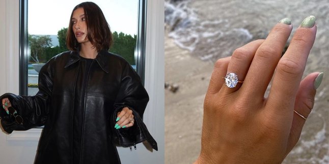 Wearing a Diamond Ring Worth Rp 30 Million, Hailey Bieber Showcases It on Her Personal Instagram!