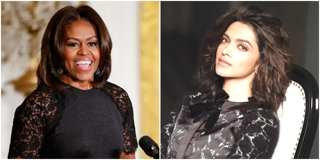 Pakai Gaun Kembar, Deepika Adu Cantik Dengan Michelle Obama