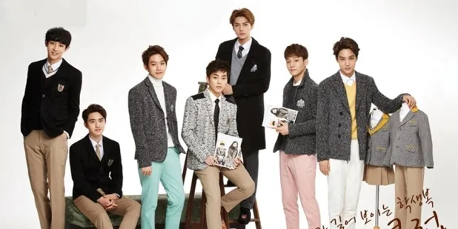Pakai Jas dan Berdasi, EXO Makin Ganteng Maksimal