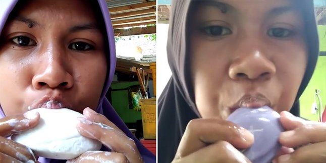 Pamer Video Makan Sabun Batangan, Wanita Berhijab Ini Viral di Instagram