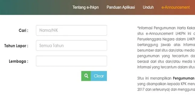 Panduan Cek LHKPN Pejabat Negara Secara Online, Segera Periksa!