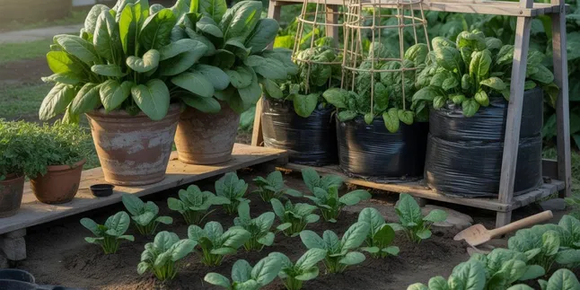 Panduan Lengkap Cara Menanam Bayam di Pot, Polybag, Botol Bekas, dan Tanah Terbuka