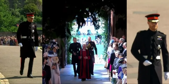 Pangeran Harry Tiba di Kapel St. George Didampingi Pangeran William