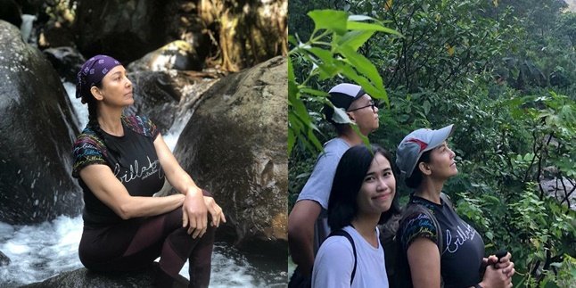 No Wonder She Looks Forever Young! These Are 8 Pictures of Meriam Bellina Looking Fit During Physical Activities, Climbing Mountains - Swimming in the River
