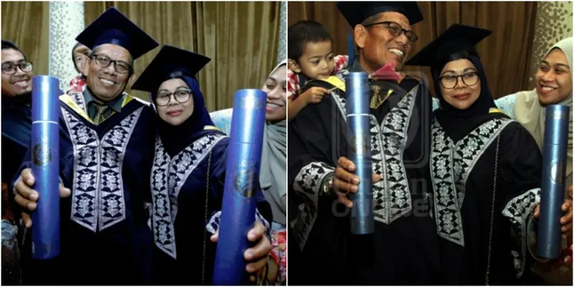 Pasangan Berusia 60 Tahun Ini Kuliah dan Wisuda Bareng, So Sweet!