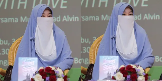 Patuhi Perintah Suami, Larissa Chou Isi Talkshow Pakai Cadar